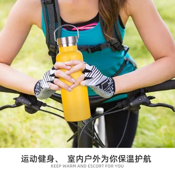 500 МЛ, чашка для воды для велоспорта на открытом воздухе, 304 Нержавеющая сталь, бутылка для воды с большим горлышком и холодной изоляцией