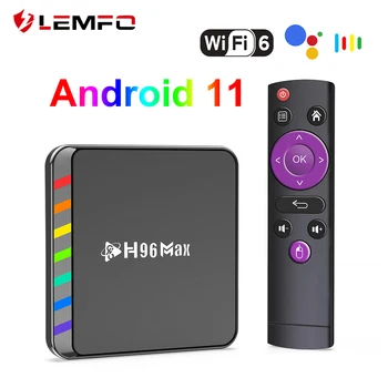 LEMFO H06MAX W2 TV Box Android 11 S905W2 Wifi6 4K Video 4GB 64GB 100M Ethernet Поддержка Google Voice Smart Set Top TV Box 2023