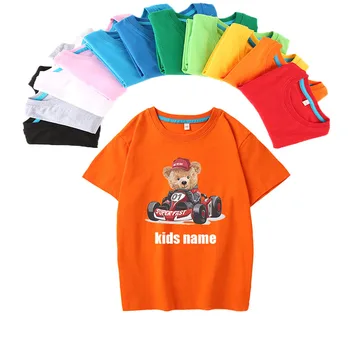 Фирменное наименование Однотонная детская хлопковая футболка с коротким рукавом